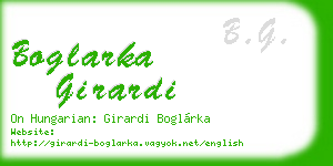 boglarka girardi business card